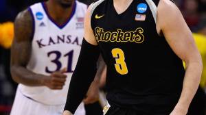 Kansas vs Wichita State basketball players