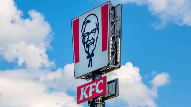 Colonel Sanders on KFC sign