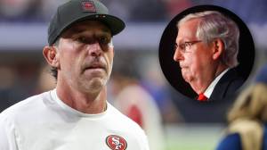 49ers coach Kyle Shanahan and Mitch McConnell