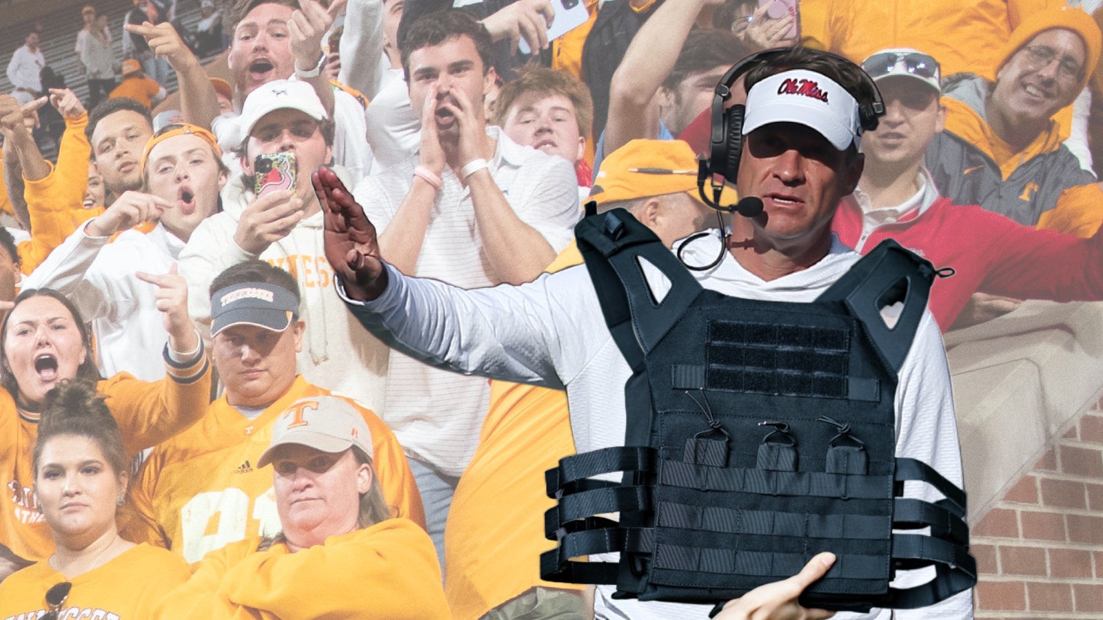 Tennessee Coach Forces Lane Kiffin To Reassess Security Team’s Directive On Protective Gear Tennessee Coach Forces Lane Kiffin To Reassess Security Team’s Directive On Protective Gear