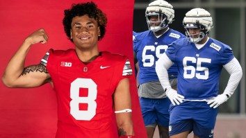 Ohio State Football Commit Marcus Fakatou Dwarfs 6-Foot-6, 335-Pound NFL Lineman At Only 17 Years Old