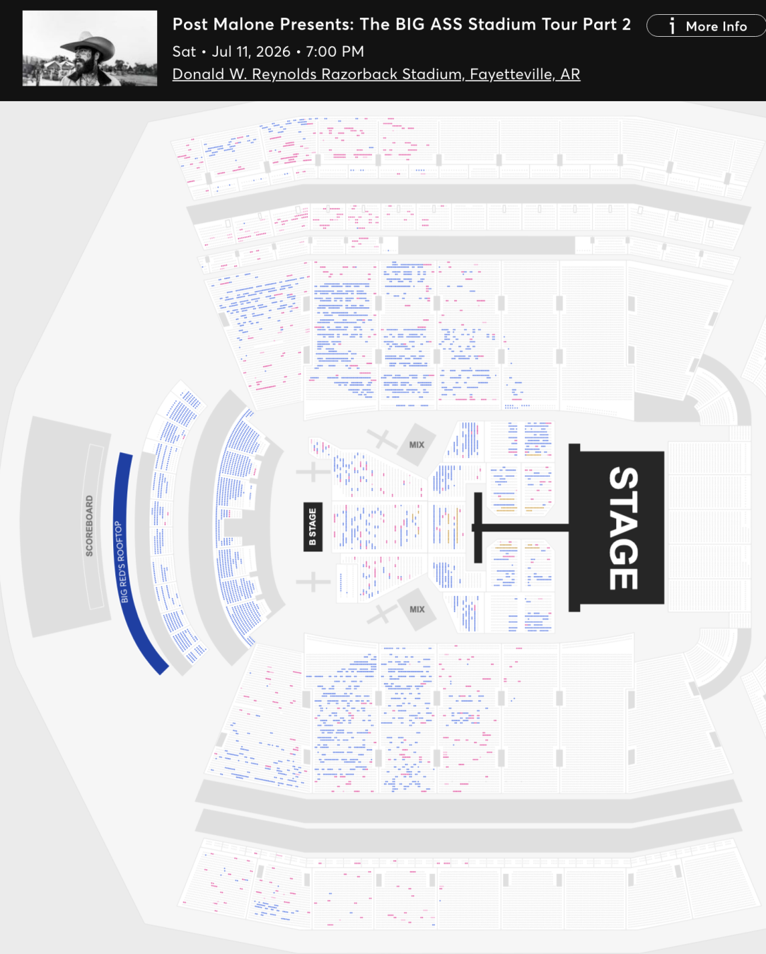 Post Malone Fayetteville Ticket Sales Update