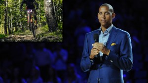 NBA legend Reggie Miller mountain biking