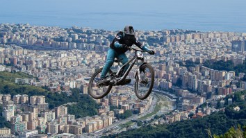 Rider’s Helmet Footage From Extreme Downhill Mountain Biking Race In Italy Is The Wildest We’ve Seen In Years (Video)