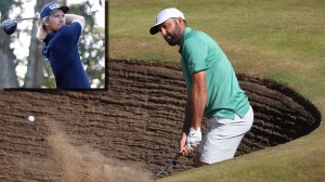 pro golfers Scottie Scheffler and Travis Smyth at the Open Championship