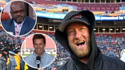 Shaq Encourages Tom Brady To Punch ‘Idiot’ Dave Portnoy In The Face Over Comments About His Legacy