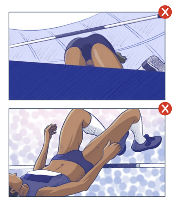 Track and field Camera angle rules europe