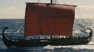 Viking ship in The Odyssey