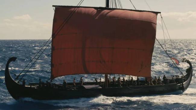 Viking ship in The Odyssey