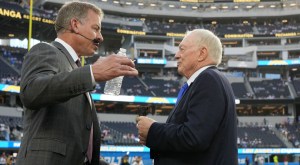 Troy Aikman and Dallas Cowboys owner Jerry Jones