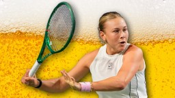 Commentators Left Baffled After Tennis Player Appears To Drink Beer In The Middle Of A Match Before Finding Out The Truth