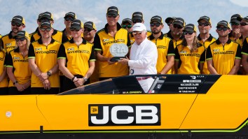 British Driver Andy Green Destroys Land Speed Record By Going 406 MPH In A Hydrogen-Powered Car