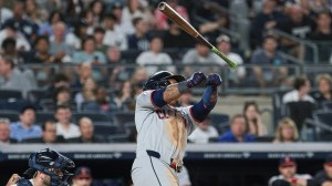 Cleveland-Guardians-third-baseman-Jose-Ramirez-loses-bat-on-swing