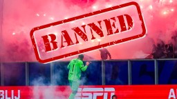 Dutch Soccer Teams Bans Its Own Fans From Attending Games After They Bombarded Opposing Spectators With Fireworks