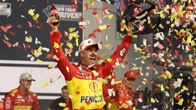 Joey Logano celebrates NASCAR Cup Series win at Richmond