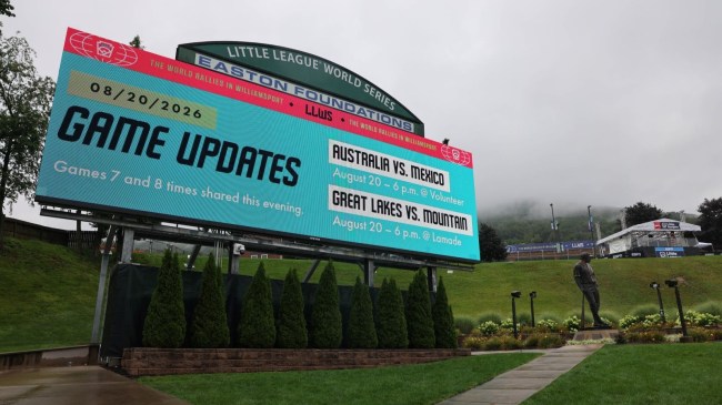 Little League World Series sign warns of inclement weather