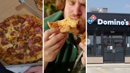 Man Orders Large And Medium Pizza From Domino’s For $31. Then He Notices Something Suspicious About The Sizes