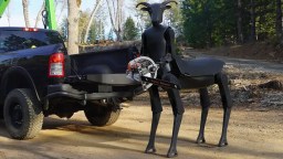 A Viral 7-Foot-Tall Centaur-Like Robot With Horns And Glowing Eyes Was Actually Built To Handle Dangerous Rescue Missions