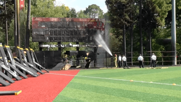 Massive Fire Burns Down Scoreboard At Louisiana Ragin’ Cajuns Baseball Stadium