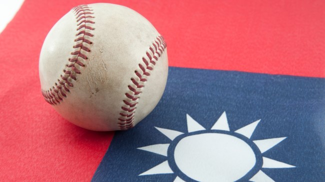 Baseball on flag of Taiwan