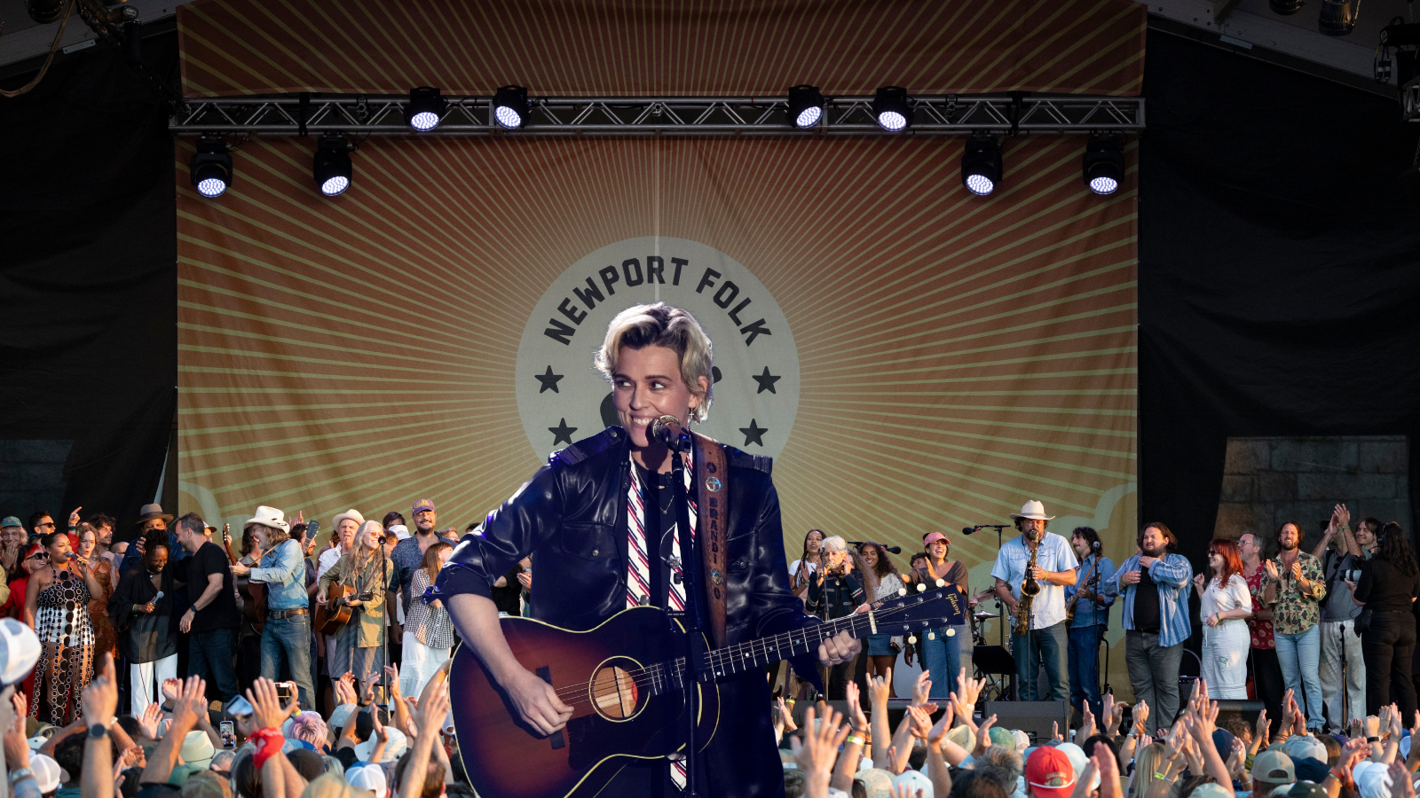 Brandi Carlile performs as the 2026 Newport Folk Festival