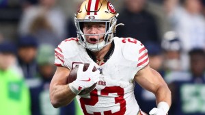 San Francisco 49ers running back Christian McCaffrey