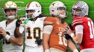 Notre Dame QB CJ Carr, Miami WR Malachi Toney, Texas QB Arch Manning, and Ohio State QB Julian Sayin