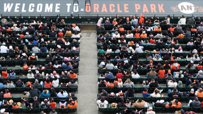 Giants fans at Oracle Park
