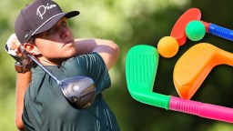 Golf YouTuber Grant Horvat Is Selling A Set Of Plastic Golf Clubs That Costs More Than A Round At Bethpage Black