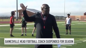 high school football gainesville texas coach suspended neil searcy violation practice