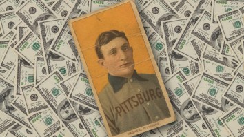 A 1909 Honus Wagner Card With An Extremely Rare Advertisement On The Back Sold For Nearly $6 Million