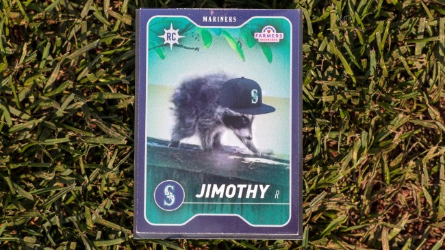 Jimothy card at Seattle Mariners game