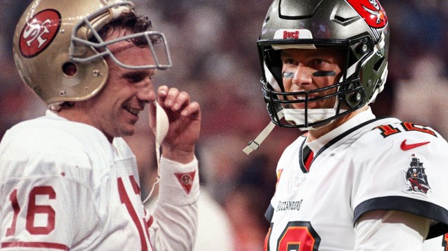 Joe Montana and Tom Brady