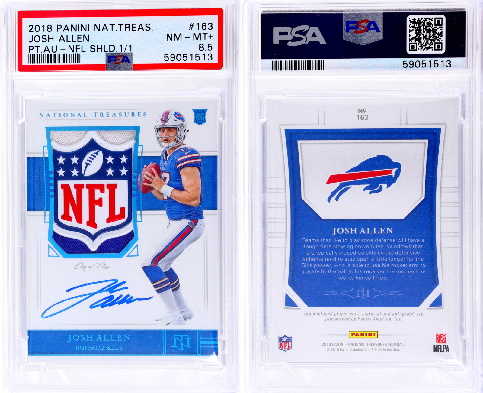 Josh Allen 1 of 1 card