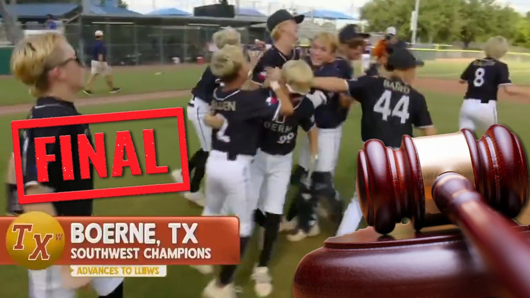 Little League Tulsa National Restraining Order Dissolve Emergency Motion Boerne Texas West Oklahoma Play Southwest Region Championship