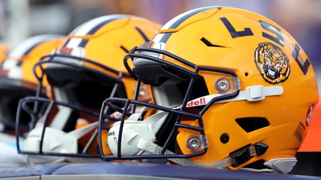 LSU Tigers football helmets