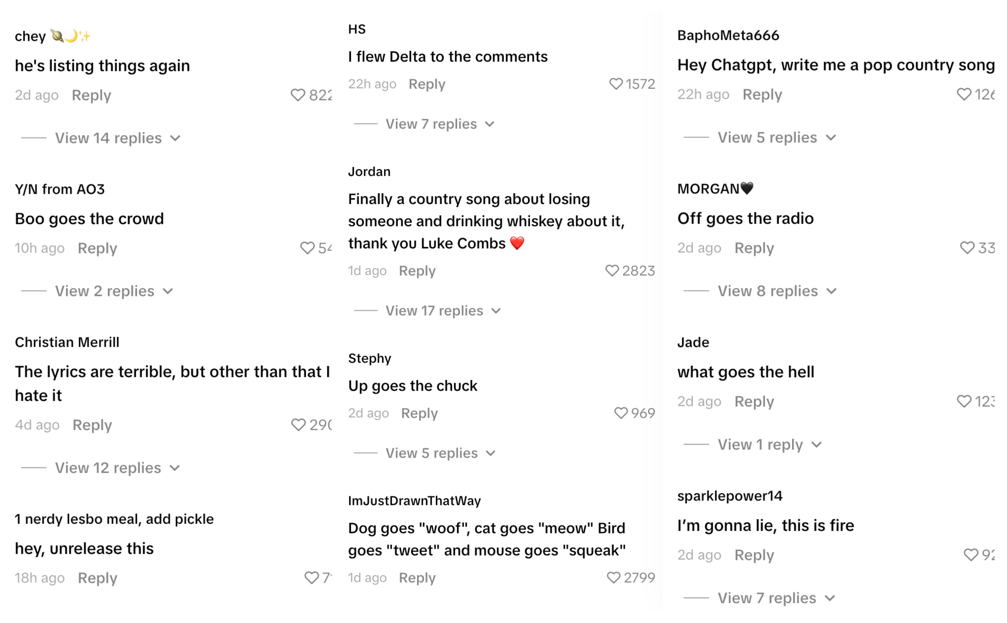 Country Music fans react to Luke Bryan's new song 'Down Goes The Whiskey'