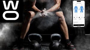 MacroFactor Workouts app and fitness routine with kettlebells in the gym