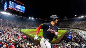 Atlanta Braves first baseman Matt Olson rounds the bases