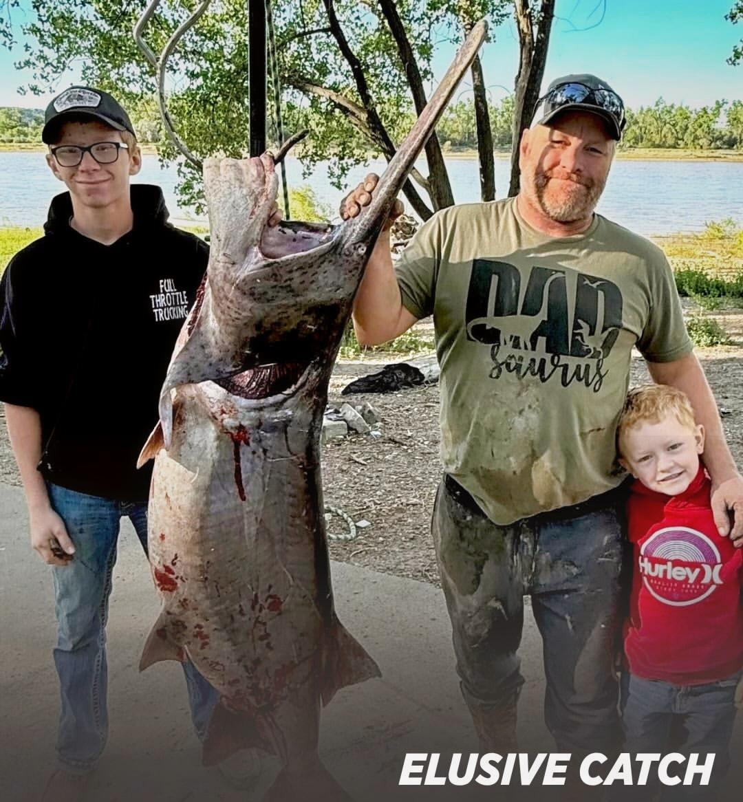 117-pound paddlefish caught in Montana 22 years after being tagged
