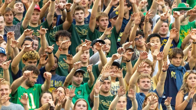 Notre Dame football fans