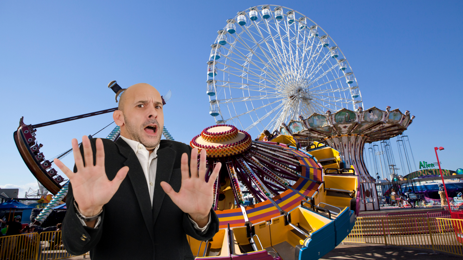 amusement park rides on the Jersey Shore in Ocean City, NJ