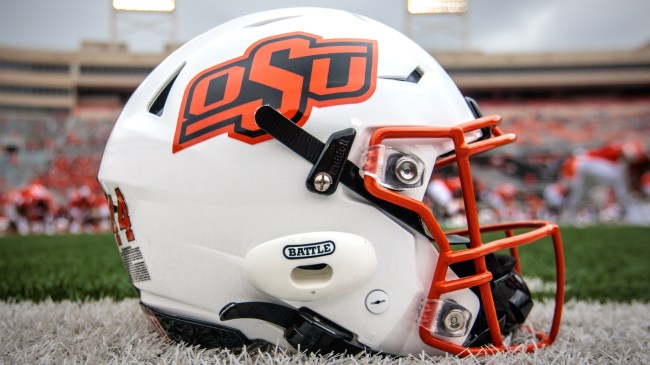 Oklahoma State Cowboys football helmet