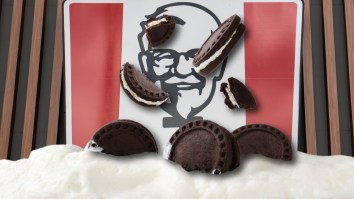 KFC’s Newest Sandwich Is A Cry For Help Featuring Oreos Mixed With Mashed Potatoes
