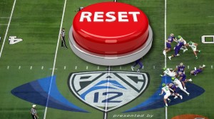 Reset button over Pac-12 football logo