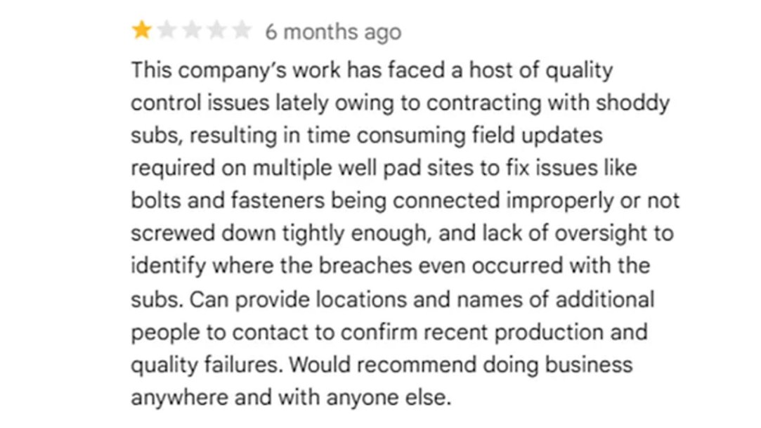 starr-manufacturing-lawsuit-google-review
