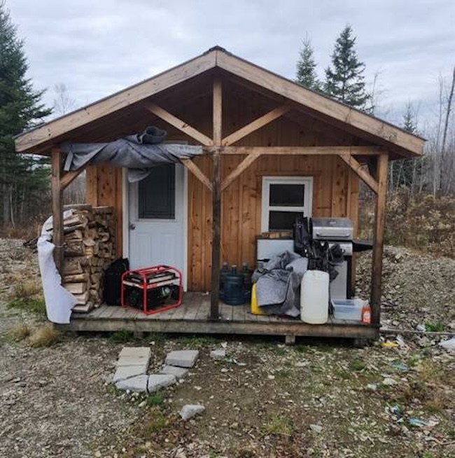 Stolen cabin in Kedgwick, New Brunswick