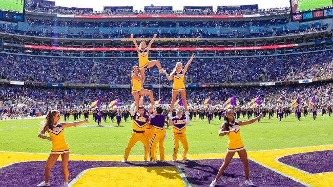 LSU football game at Tiger Stadium