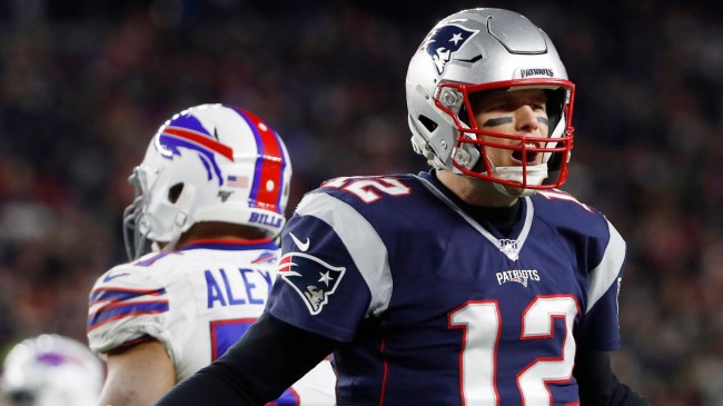 Tom Brady during game against Buffalo Bills