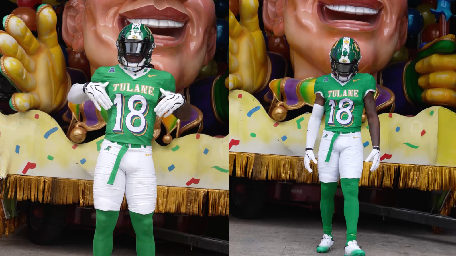 Tulane Football King of Mardi Gras uniforms for 2026